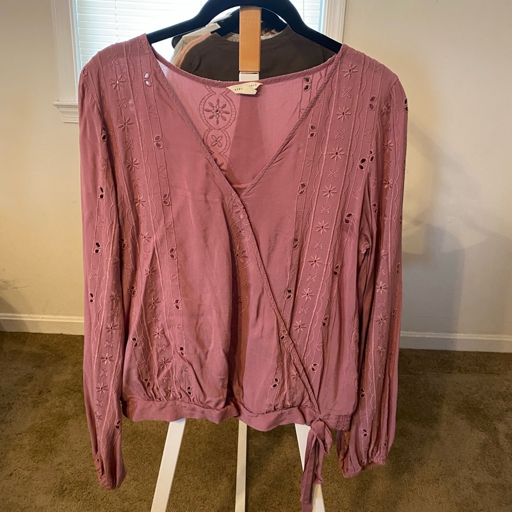 Aeropostale Lilac Boho Top